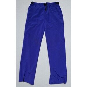 REI Hiking Pants M 30x30 Purple Nylon Snap Ankles Lightweight Outdoor Vintage